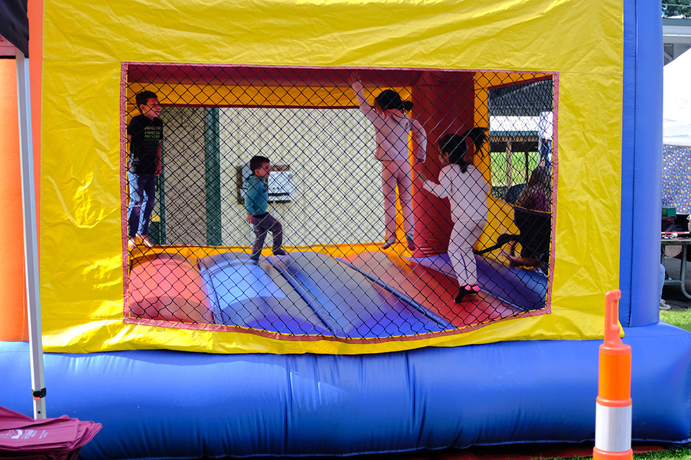 The bouncy house is always a favorite of the kids